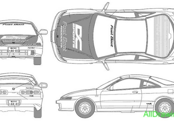 Honda Integra Type-R Fast Beat (Хонда Интегра Тип-Р Фаст Беат) - чертежи (рисунки) автомобиля